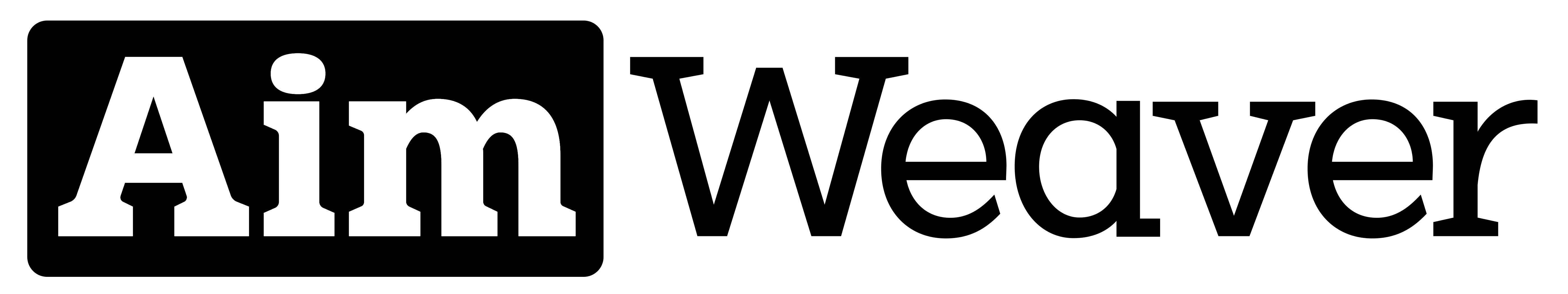 aim weaver logo black
